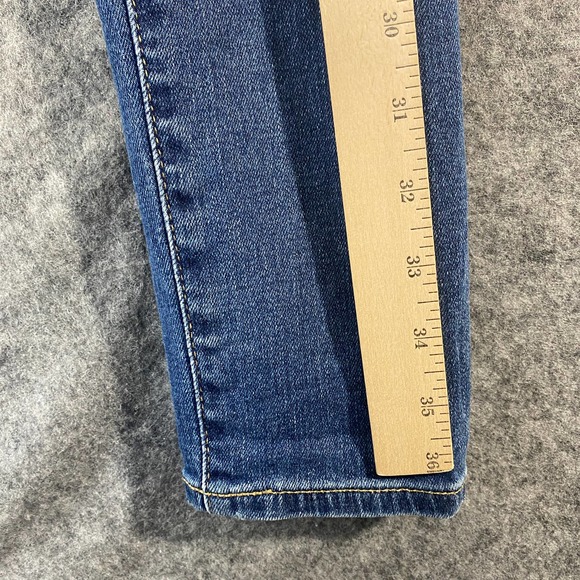 AG Adriano Goldschmied Jeans 28 Blue Distressed Legging Ankle Mid Rise - Picture 11 of 11